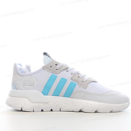 Adidas Nite Jogger Herren/Damen Kengät ‘Valkoinen Sininen Harmaa’