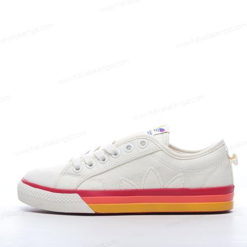 Adidas Nizza Pride Herren/Damen Kengät ‘Valkoinen Punainen Vaaleanpunainen Keltainen’ EF2319