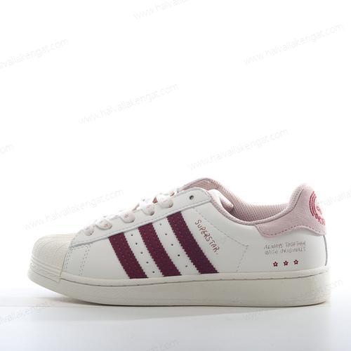 Adidas Superstar Herren/Damen Kengät ‘Harmaa Valkoinen Punainen’ IG3853