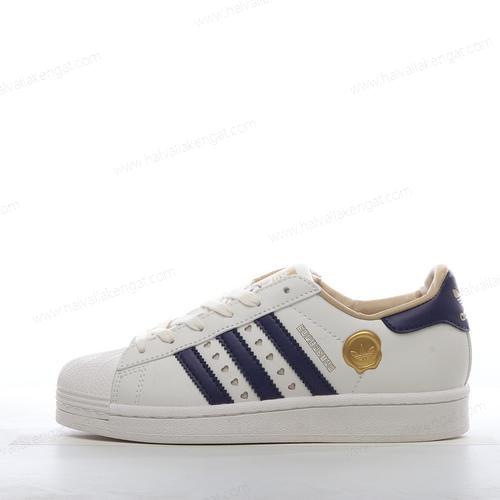 Adidas Superstar Herren/Damen Kengät ‘Pois Päältä Valkoinen Sininen Musta Kulta’ IE6977