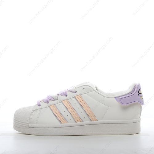 Adidas Superstar Herren/Damen Kengät ‘Valkoinen Violetti Vaaleanpunainen’ H03727