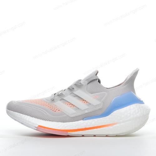 Adidas Ultra boost 21 Herren/Damen Kengät ‘Harmaa Sininen Oranssi Valkoinen’ FY0396