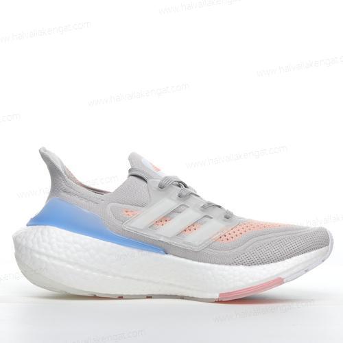 Adidas Ultra boost 21 Herren/Damen Kengät ‘Harmaa Sininen Oranssi Valkoinen’ FY0396