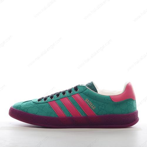 Adidas x Gucci Gazelle GG Monogram Herren/Damen Kengät ‘Vihreä Vaaleanpunainen Vihreä’ IE4795