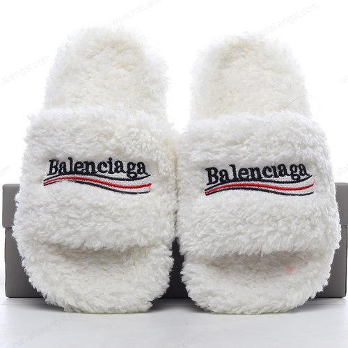 Balenciaga FAUX FUR SLIDES WITH LOGO Herren/Damen Kengät ‘Musta’ 762826W2DO11096