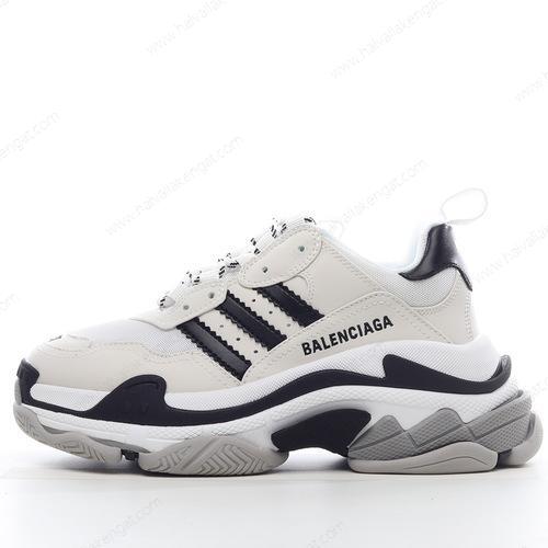 Balenciaga Triple S x Adidas Herren/Damen Kengät ‘Valkoinen Musta’ 710020W2ZB19112