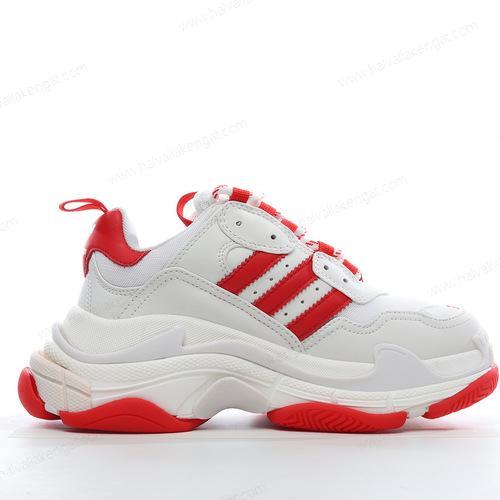 Balenciaga Triple S x Adidas Herren/Damen Kengät ‘Valkoinen Punainen’ ID4734