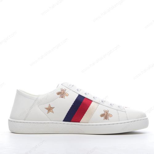 Gucci ACE Embroidered Herren/Damen Kengät ‘Kulta Valkoinen’
