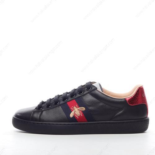 Gucci ACE Embroidered Herren/Damen Kengät ‘Musta Punainen’ 429446-A38G0-1284