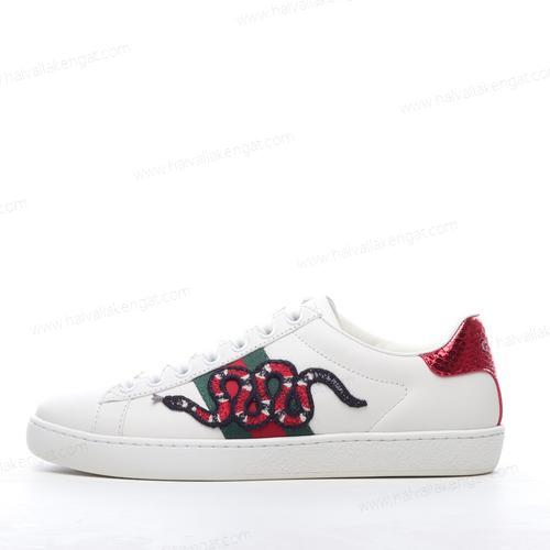 Gucci ACE Embroidered Herren/Damen Kengät ‘Valkoinen Punainen’ 456230-A38G0-9064