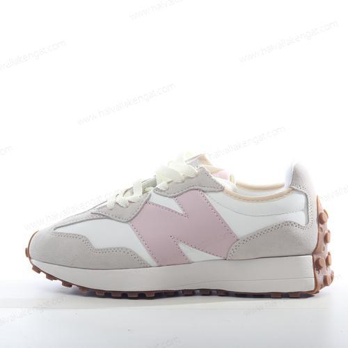 New Balance 327 Herren/Damen Kengät ‘Valkoinen Harmaa Vaaleanpunainen’
