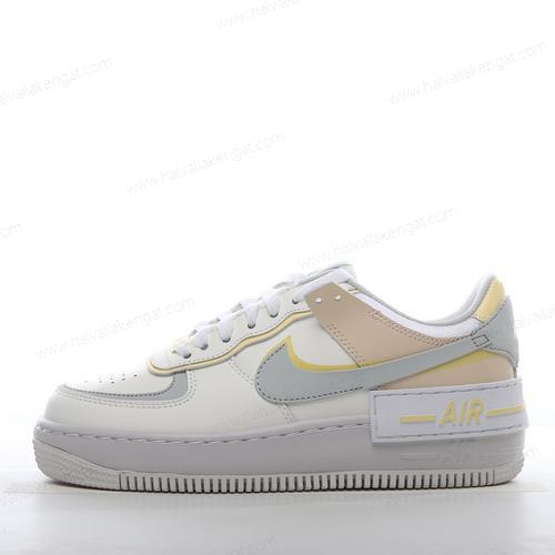 Nike Air Force 1 Low Shadow Herren/Damen Kengät ‘Valkoinen Vaaleanpunainen Keltainen’ DR7883-101