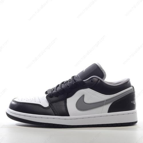 Nike Air Jordan 1 Low Herren/Damen Kengät ‘Musta Harmaa Valkoinen’ 553558-040