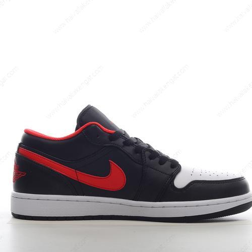 Nike Air Jordan 1 Low Herren/Damen Kengät ‘Musta Punainen Valkoinen’ 553558-063