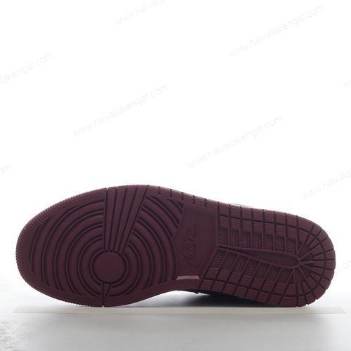 Nike Air Jordan 1 Low Herren/Damen Kengät ‘Punainen Musta Valkoinen’ 553558-605