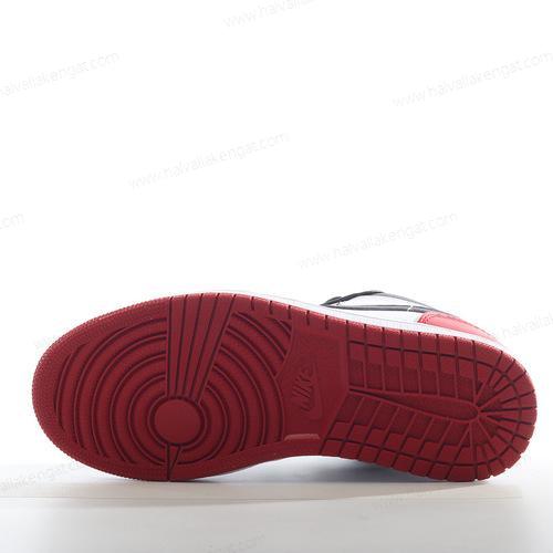 Nike Air Jordan 1 Low Herren/Damen Kengät ‘Punainen Valkoinen Musta’ 553558-612