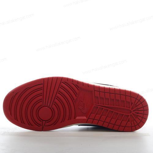 Nike Air Jordan 1 Low Herren/Damen Kengät ‘Valkoinen Musta Punainen Vihreä’ FQ6703-100