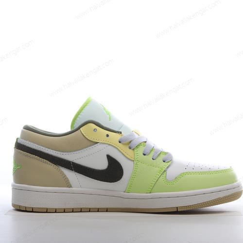 Nike Air Jordan 1 Low Herren/Damen Kengät ‘Valkoinen Vihreä Kulta’ FD9906-131
