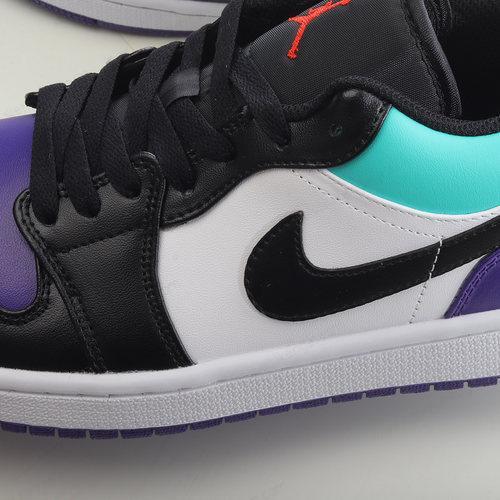 Nike Air Jordan 1 Low Herren/Damen Kengät ‘Valkoinen Violetti Musta’ 553558-154