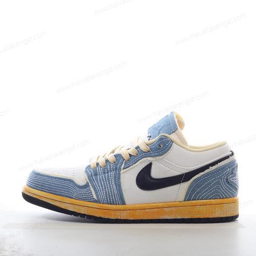 Nike Air Jordan 1 Low SE Herren/Damen Kengät ‘Musta Valkoinen Sininen’ FN7670-493