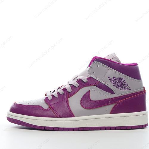 Nike Air Jordan 1 Mid Herren/Damen Kengät ‘Harmaa Violetti’ BQ6472-501