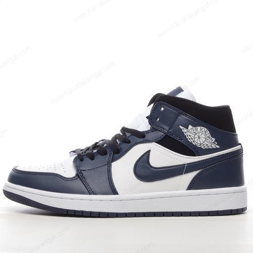Nike Air Jordan 1 Mid Herren/Damen Kengät ‘Navy Musta’ 554724-411