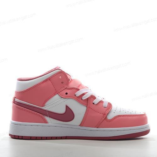 Nike Air Jordan 1 Mid Herren/Damen Kengät ‘Vaaleanpunainen Valkoinen’ DQ8423-616