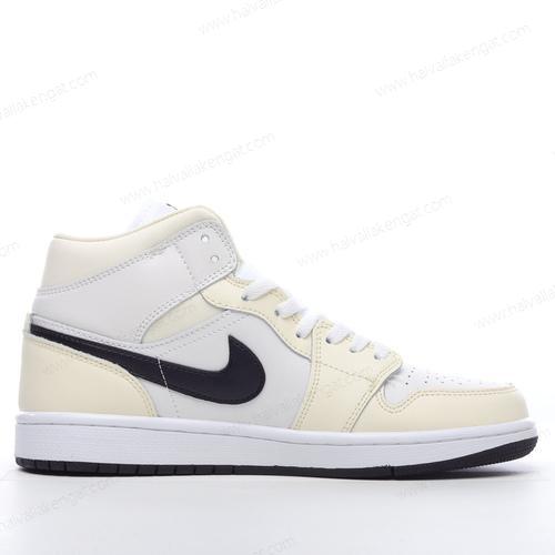 Nike Air Jordan 1 Mid Herren/Damen Kengät ‘Valkoinen Musta’ BQ6472-121