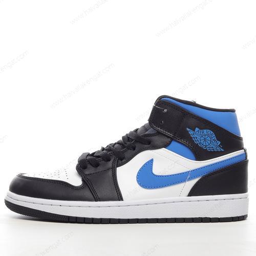 Nike Air Jordan 1 Mid Herren/Damen Kengät ‘Valkoinen Sininen Musta’ 554725-140