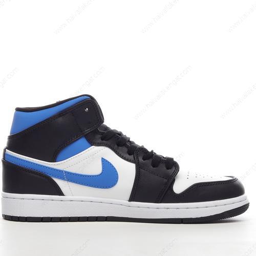 Nike Air Jordan 1 Mid Herren/Damen Kengät ‘Valkoinen Sininen Musta’ 554725-140