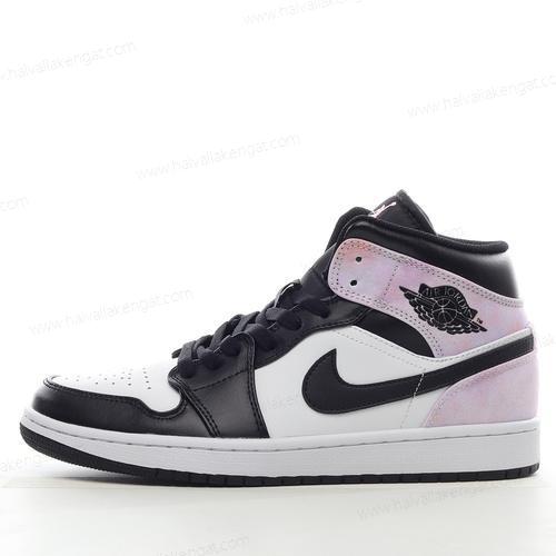 Nike Air Jordan 1 Mid SE Herren/Damen Kengät ‘Musta Valkoinen Vaaleanpunainen’ DM1200-001