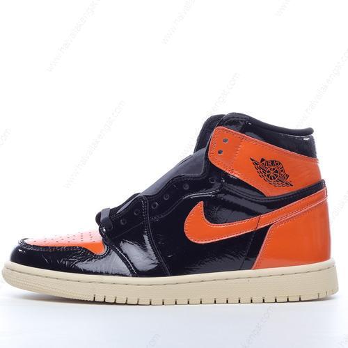 Nike Air Jordan 1 Retro High Herren/Damen Kengät ‘Musta Oranssi’ 555088-028
