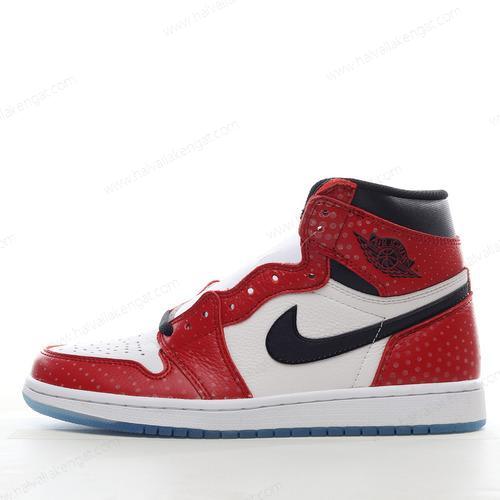 Nike Air Jordan 1 Retro High Herren/Damen Kengät ‘Punainen Musta Valkoinen’ 555088-602