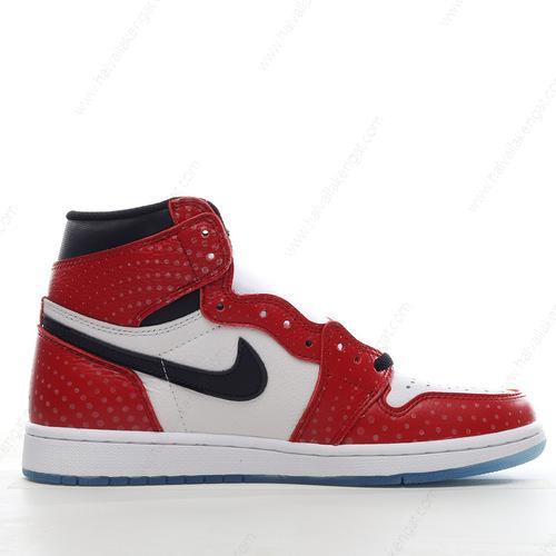 Nike Air Jordan 1 Retro High Herren/Damen Kengät ‘Punainen Musta Valkoinen’ 555088-602