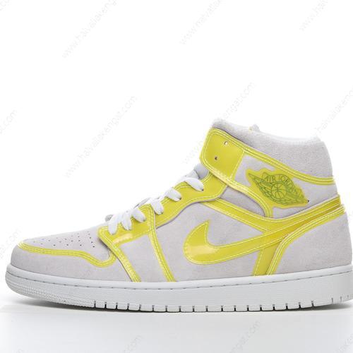 Nike Air Jordan 1 Retro High Herren/Damen Kengät ‘Valkoinen Keltainen Musta’ 555088-170