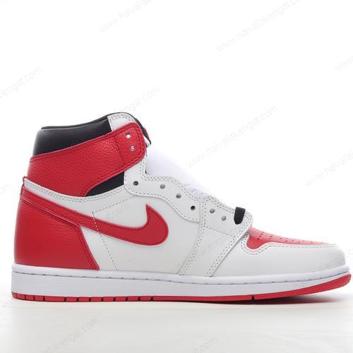 Nike Air Jordan 1 Retro High OG Herren/Damen Kengät ‘Punainen Valkoinen’ 555088-161