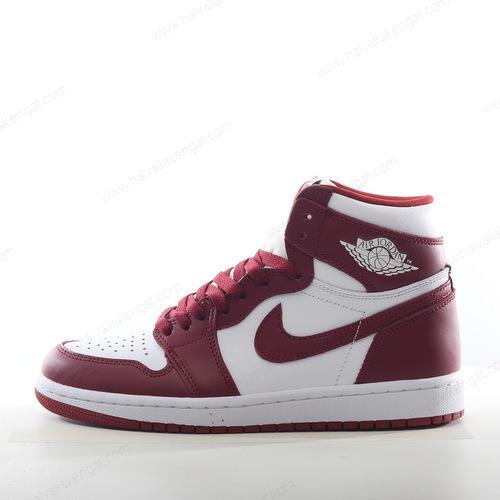 Nike Air Jordan 1 Retro High OG Herren/Damen Kengät ‘Valkoinen Punainen’ 555088-611