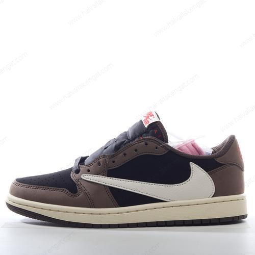 Nike Air Jordan 1 Retro Low OG Herren/Damen Kengät ‘Musta Valkoinen Khaki’ CQ4277-001