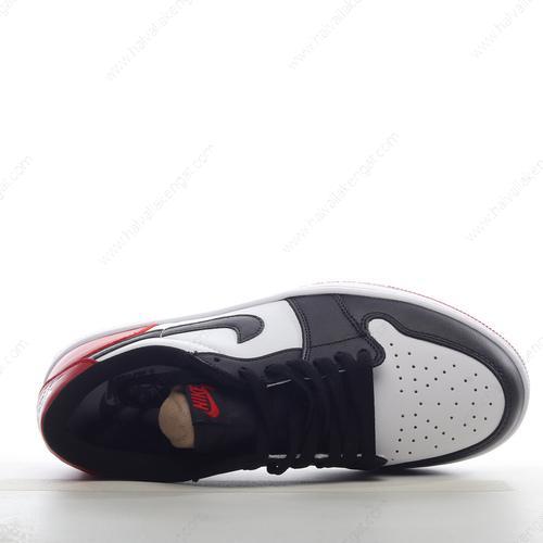 Nike Air Jordan 1 Retro Low OG Herren/Damen Kengät ‘Valkoinen Musta Punainen’ CZ0790-106