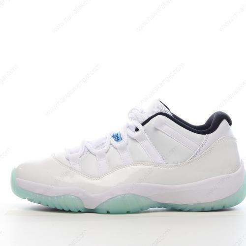 Nike Air Jordan 11 Low Herren/Damen Kengät ‘Valkoinen Musta Sininen’ AV2187-117