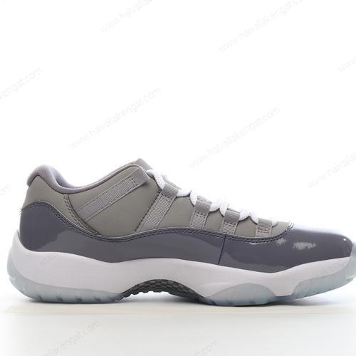 Nike Air Jordan 11 Retro Low Herren/Damen Kengät ‘Harmaa Valkoinen’ 528896-003