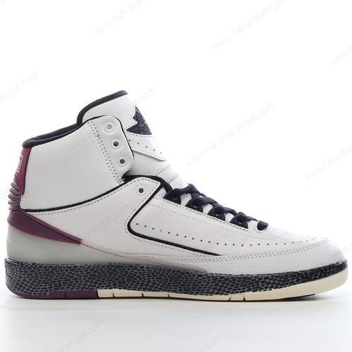 Nike Air Jordan 2 Mid SP x Off-White Herren/Damen Kengät ‘Valkoinen Violetti Musta’ DJ4375-160