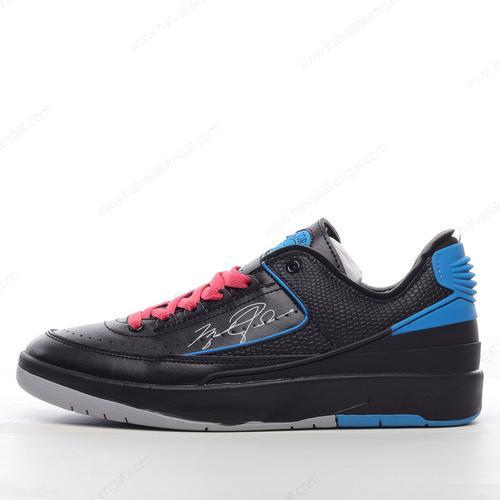 Nike Air Jordan 2 Retro Low SP x Off-White Herren/Damen Kengät ‘Musta Sininen Vaaleanpunainen’ DJ4375-004
