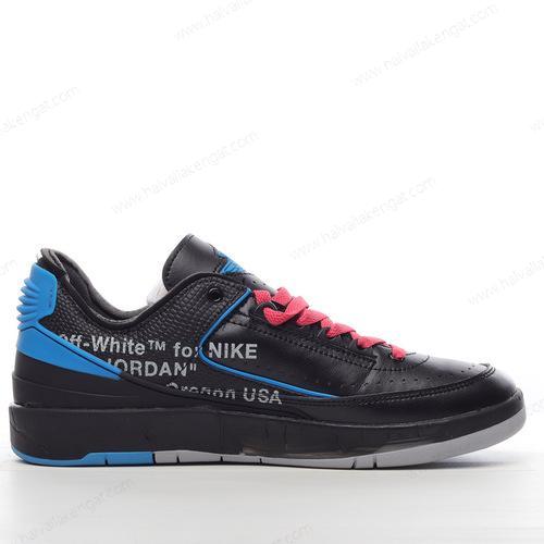 Nike Air Jordan 2 Retro Low SP x Off-White Herren/Damen Kengät ‘Musta Sininen Vaaleanpunainen’ DJ4375-004
