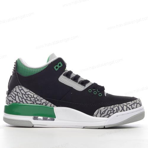 Nike Air Jordan 3 Retro Herren/Damen Kengät ‘Musta Vihreä’ 398614-030