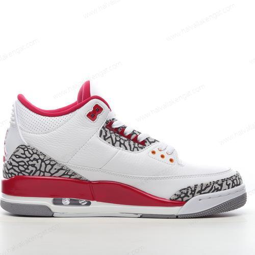 Nike Air Jordan 3 Retro Herren/Damen Kengät ‘Valkoinen Punainen’ CT8532-126