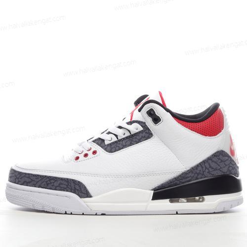 Nike Air Jordan 3 Retro Herren/Damen Kengät ‘Valkoinen Punainen Musta’ CZ6433-100