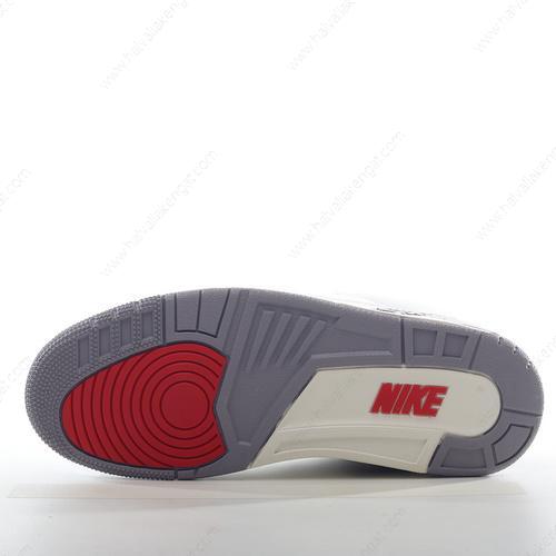 Nike Air Jordan 3 Retro Herren/Damen Kengät ‘Valkoinen Punainen Musta Harmaa’ DN3707-100