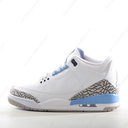 Nike Air Jordan 3 Retro Herren/Damen Kengät ‘Valkoinen Sininen Harmaa’ CT8532-104