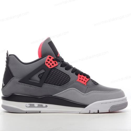 Nike Air Jordan 4 Herren/Damen Kengät ‘Tummanharmaa Punainen’ DH6297-061